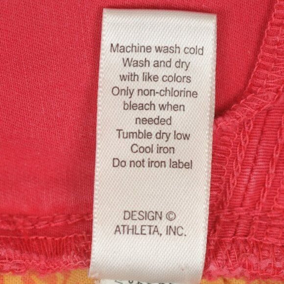 Athleta Kaleidoscope Women's Size 2 Pink Stretch Mid Rise Ankle Skinny Pants - Picture 10 of 10